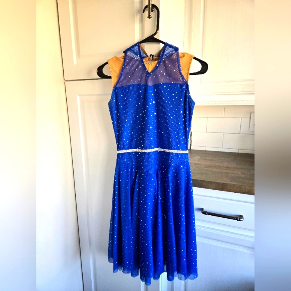 Ice Skating dance length dress --adult M